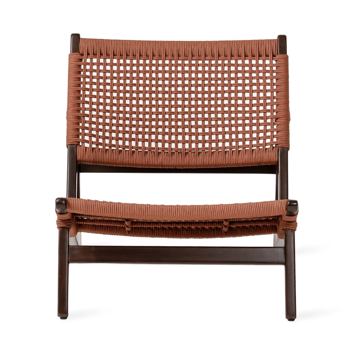 Kuwana Outdoor Accent Chair Cinnamon Weave