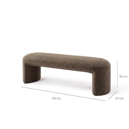 Nachii bench plush moss