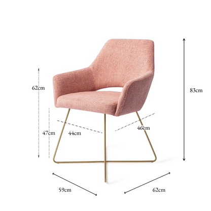 Yanai Dining Chair Pink Punch