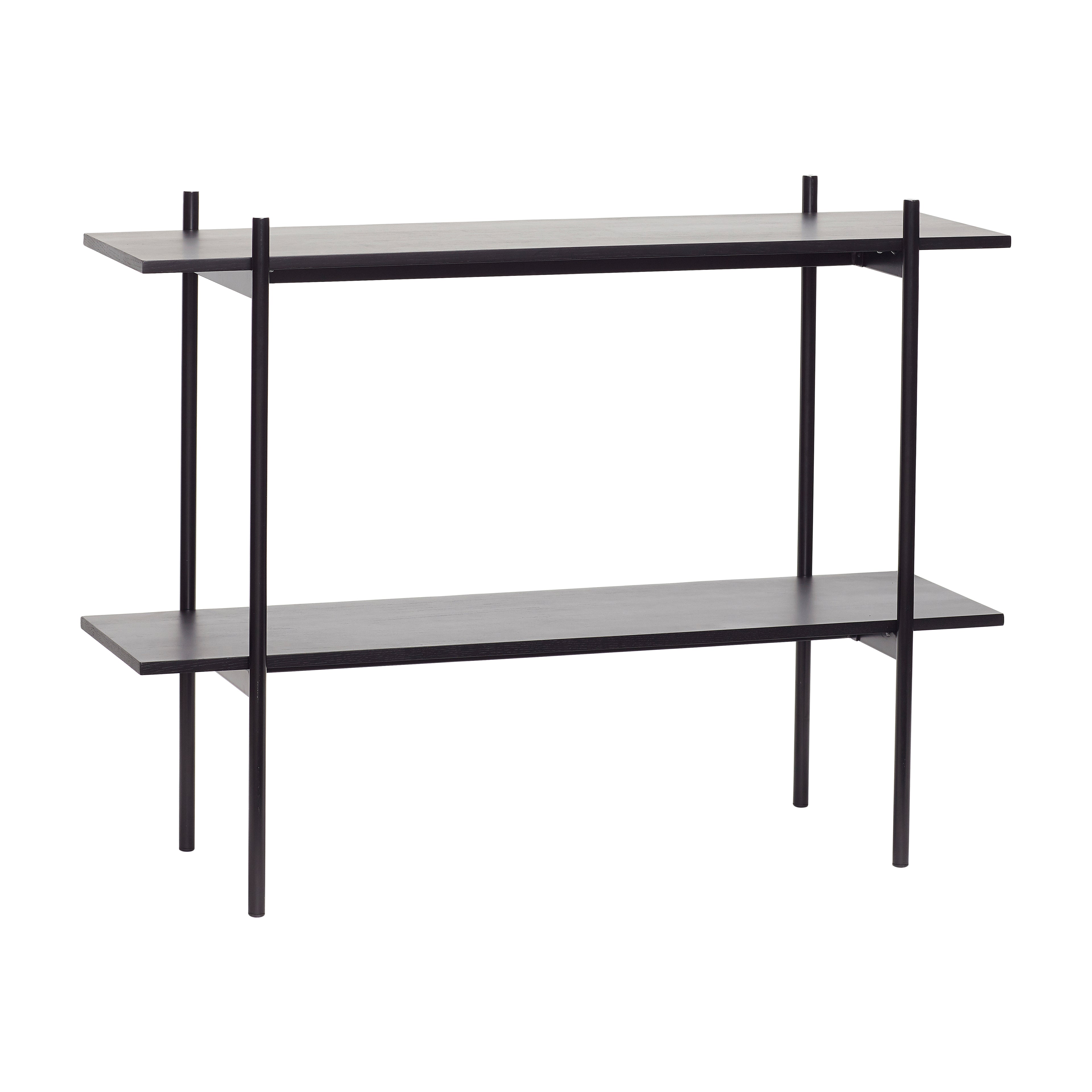 Hübsch - Norm Shelf Single Small Black 120x40xH90cm