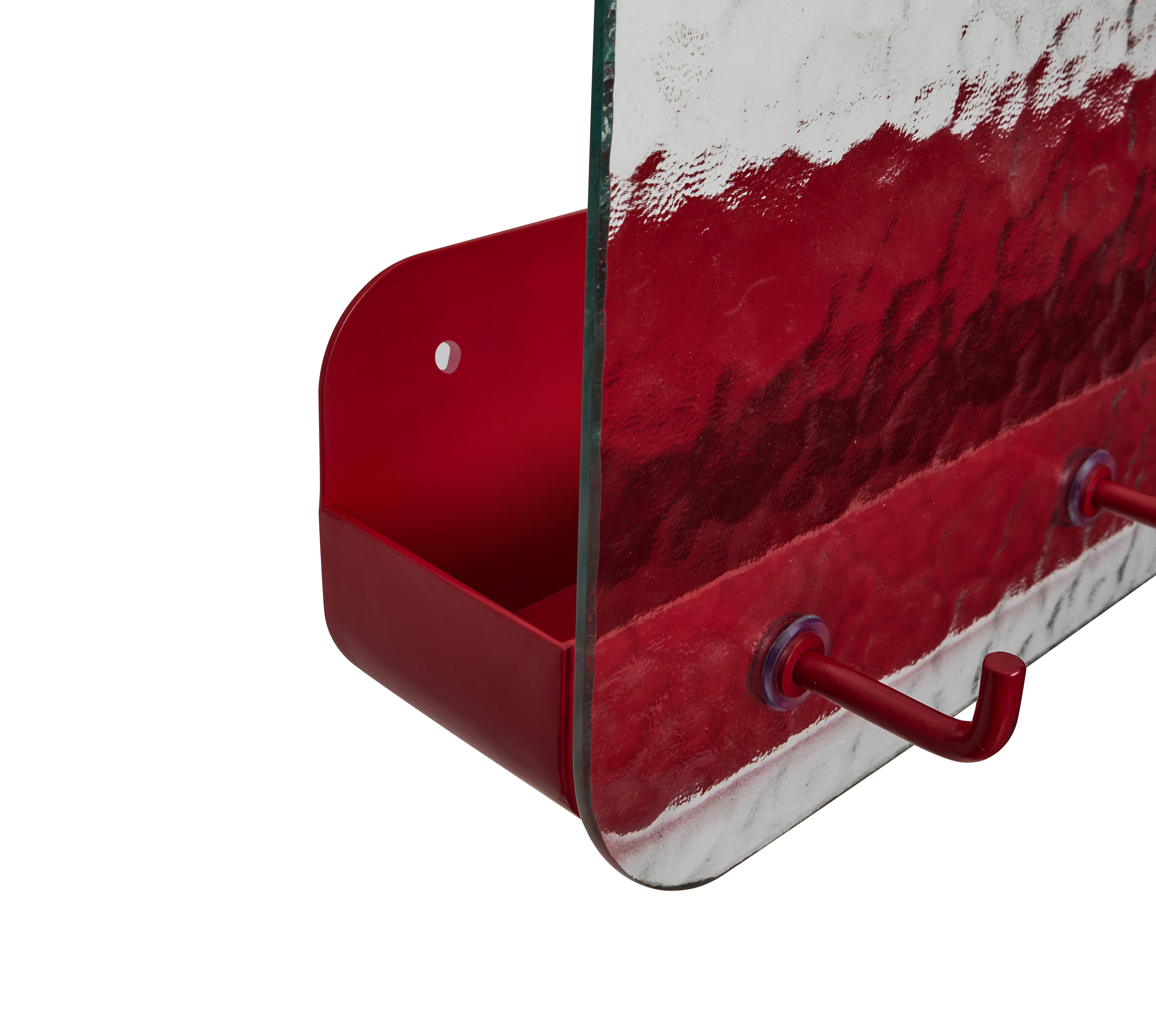 Hübsch Shack shelf textured/red