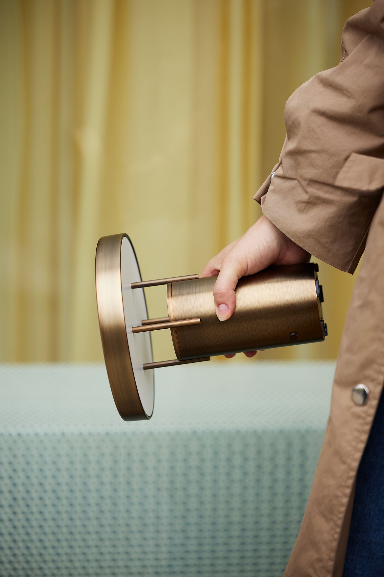 Hübsch Bringme Portable Lamp Mini Browned Brass