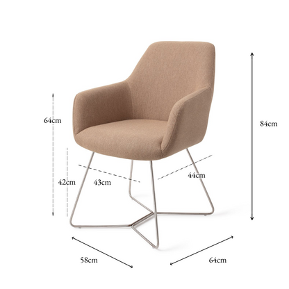 HIROO DINING CHAIR WHISPER WHEAT