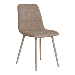 Middelfart Dining table chair - Dining table chair, fabric, gray with gray legs, HN1272