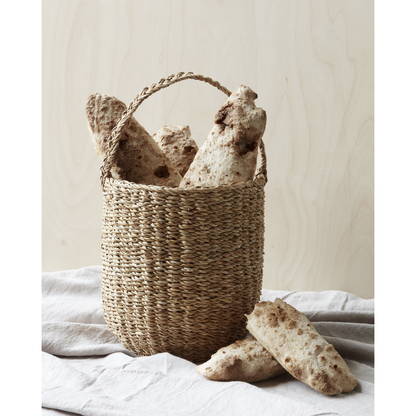 Nicolas Vahe - Basket, Use W. Handle, Natural - H: 27 cm, DIA: 24 cm