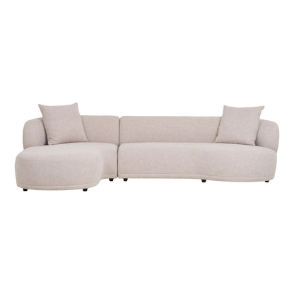 Sofa with 2 pillows, left -wing, nature, HN1295