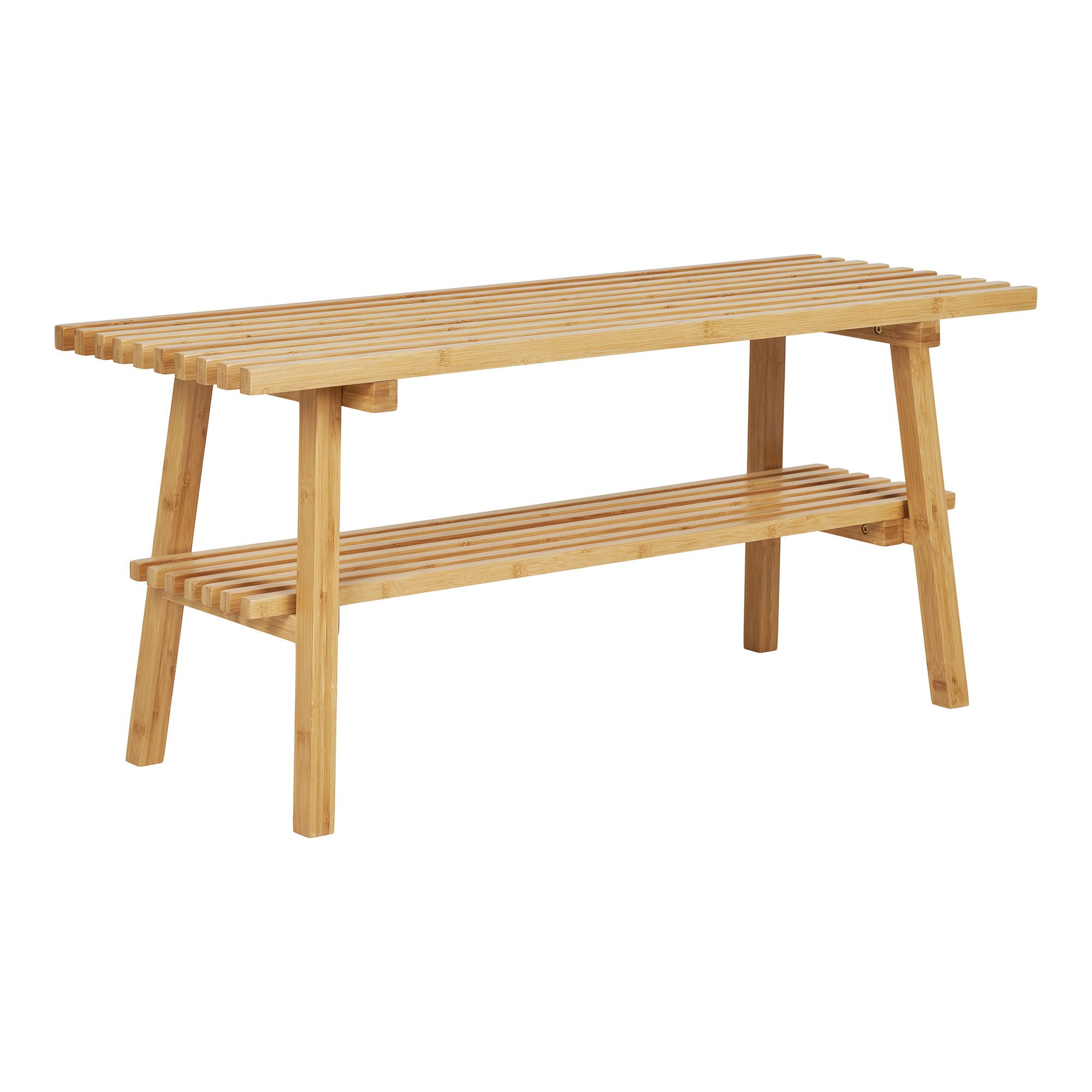 Ember bench - bench, bamboo, nature 28x70x45 cm