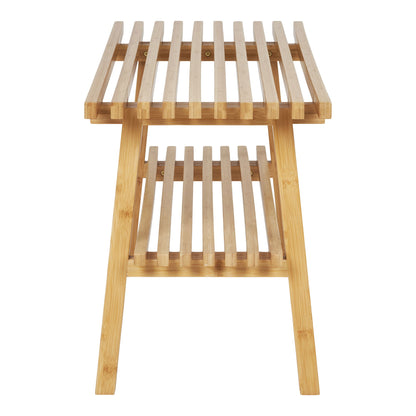 Ember bench - bench, bamboo, nature 28x70x45 cm