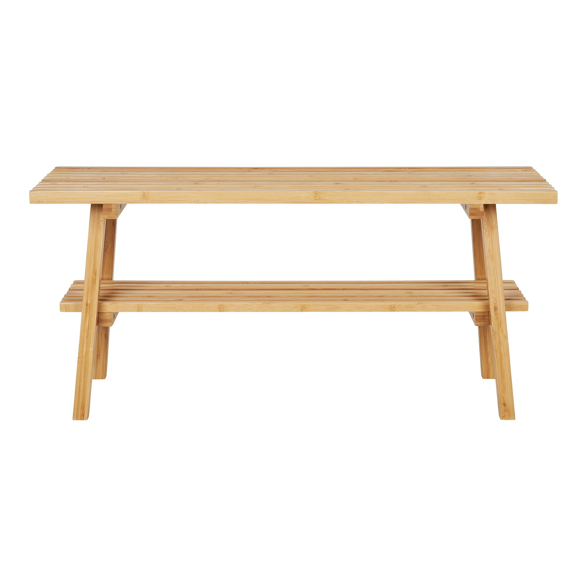 Ember bench - bench, bamboo, nature 28x70x45 cm