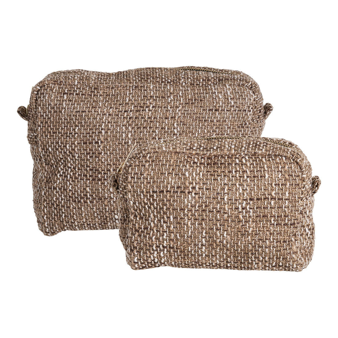 Safi toilet bag - toilet bag, brown mix set of 2