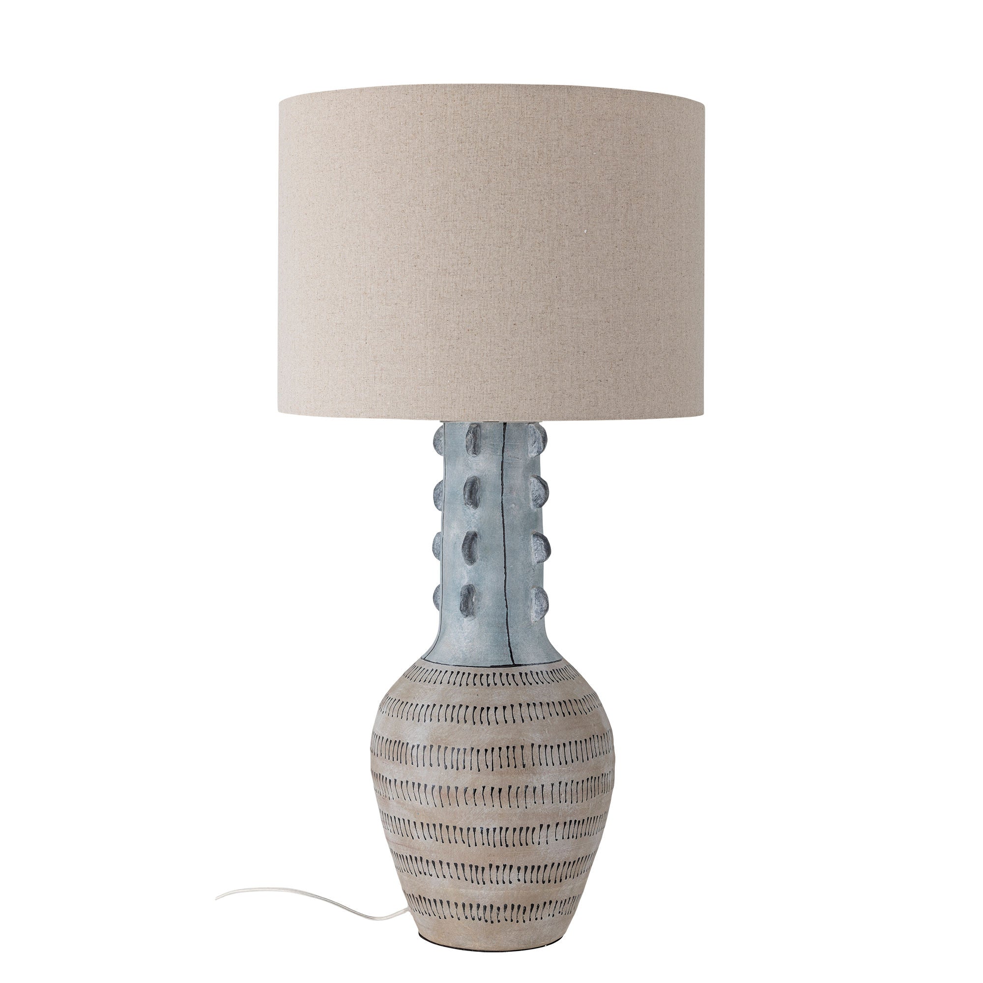 Bloomingville Gadiela floor lamp, blue, stoneware