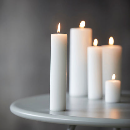 Block candles, white