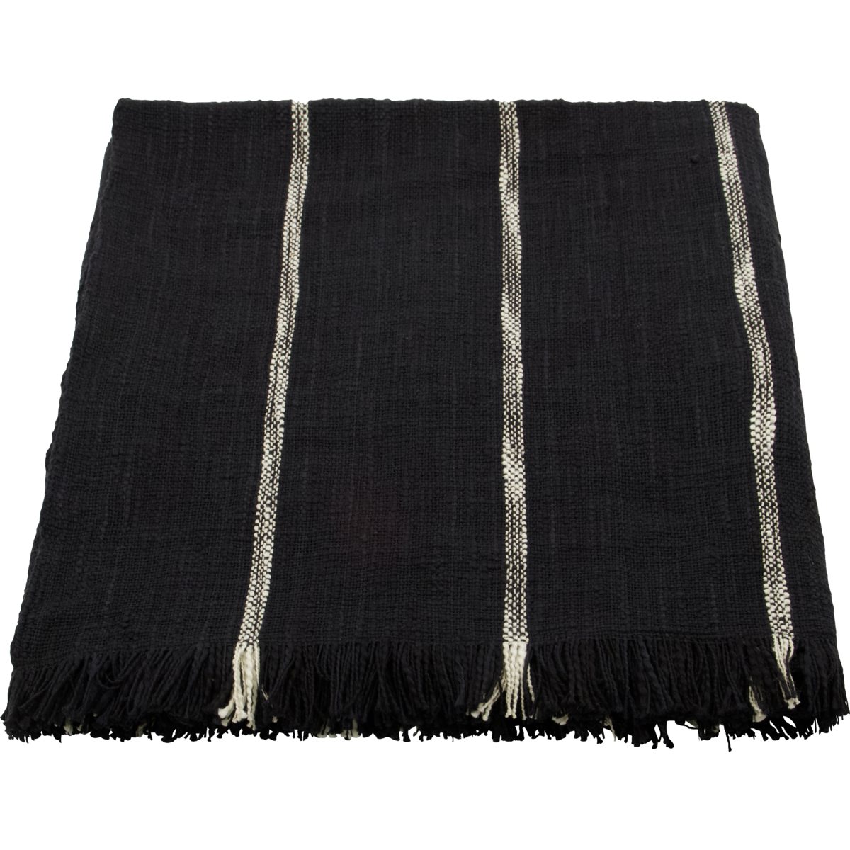 Blanket, hdtuur, black/raw white