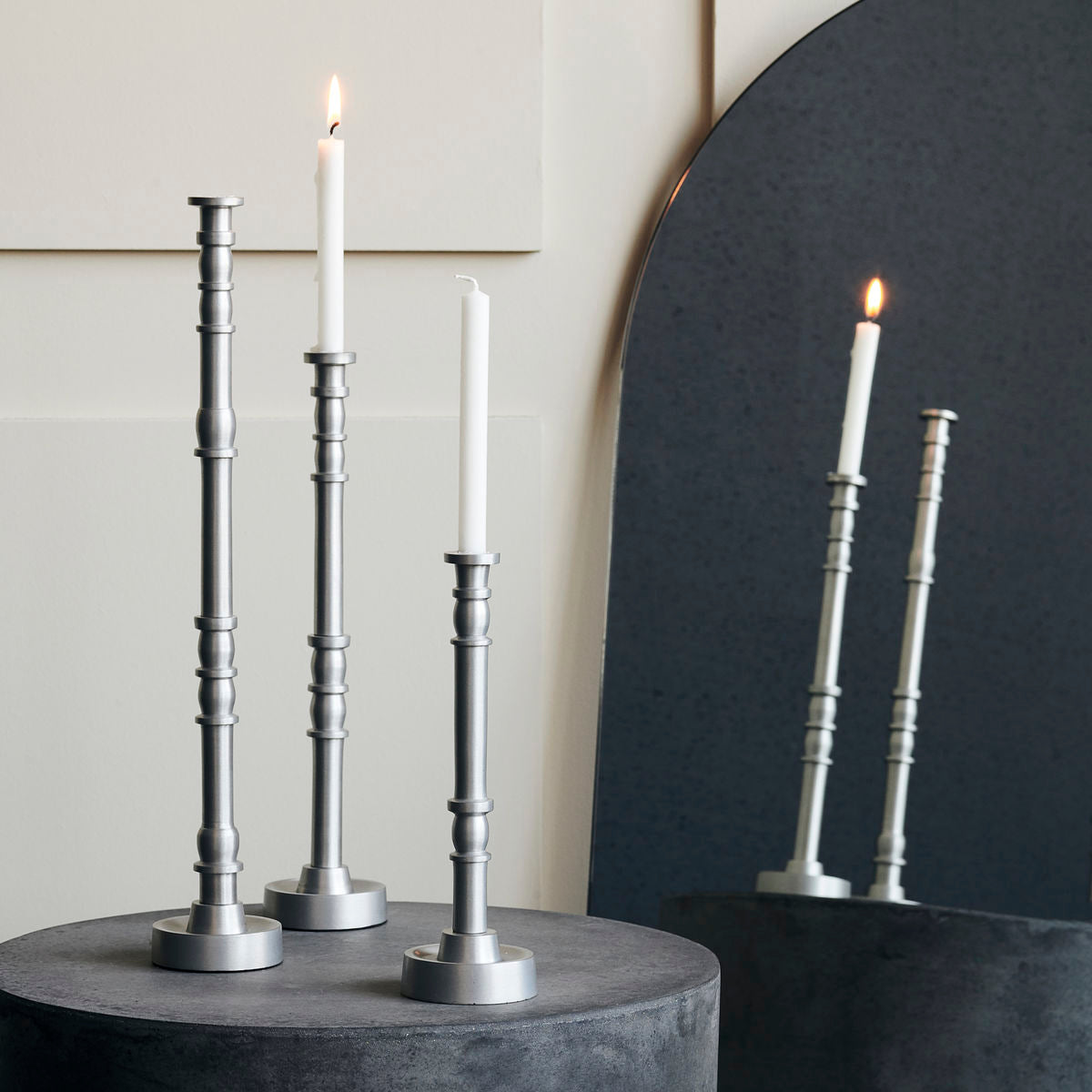 Candlestick, hdjersey, silver oxidized