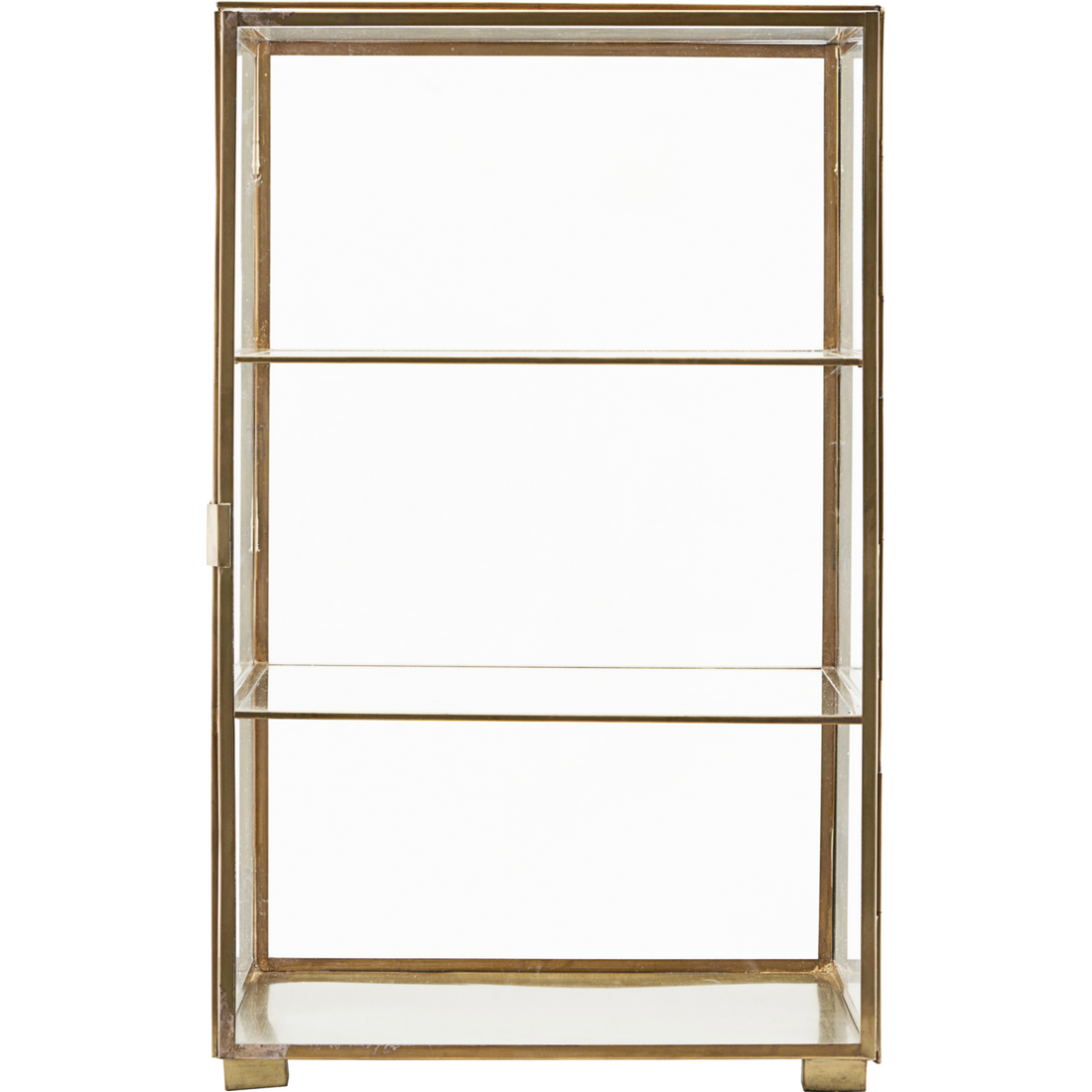 Display cabinet, hdglass, brass