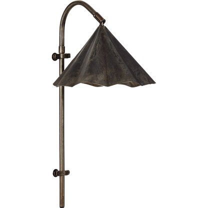 Wall lamp, hdflola, antique brown