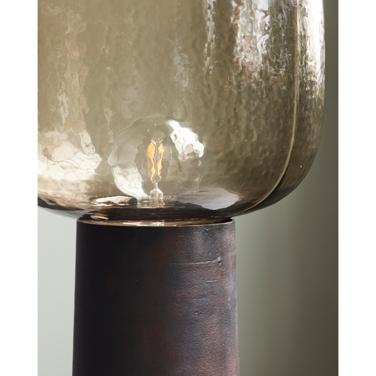 Table lamp, HDNote, browned brass