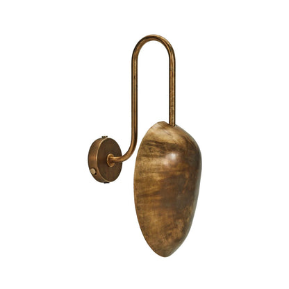 Wall lamp, hdswan, antique brass