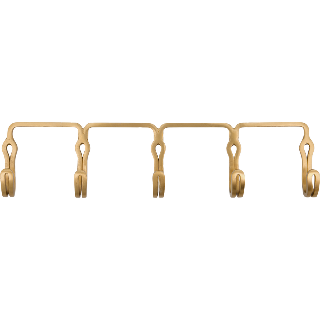 Hooks, hyrea, brass finish