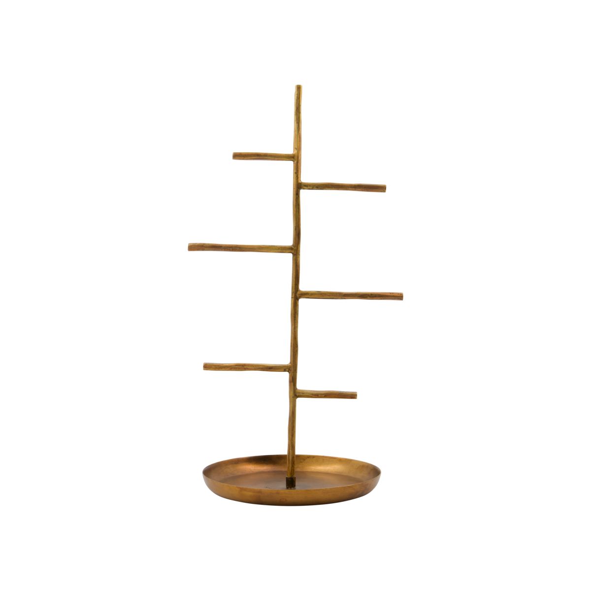 Jewelry tree, hdjewel, brushed brass finish