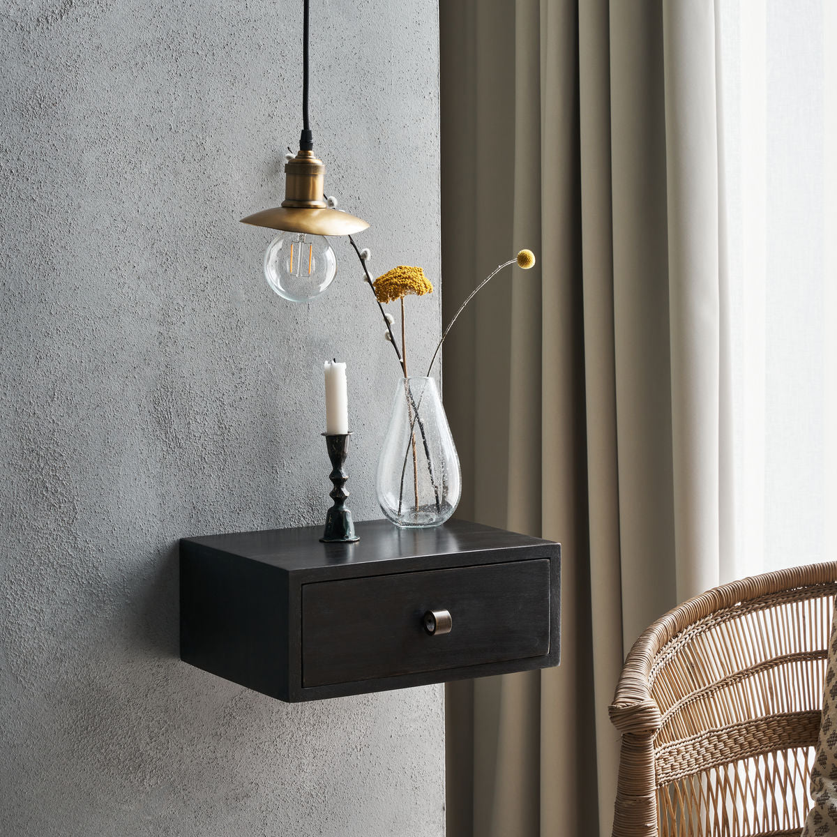 Side table, hdbedsi, black