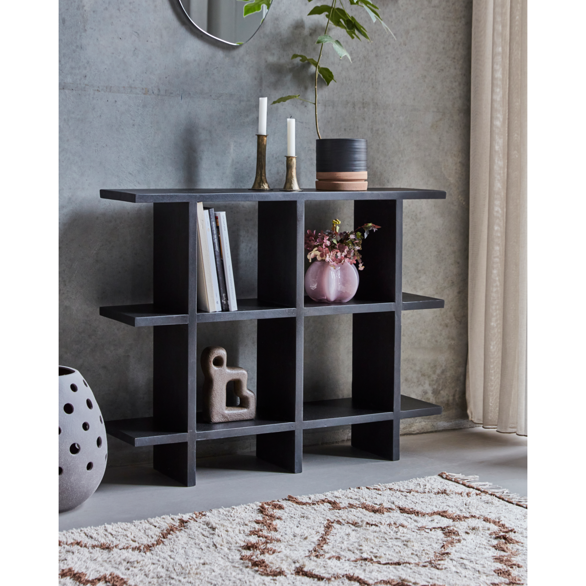 Console table, hdset, black