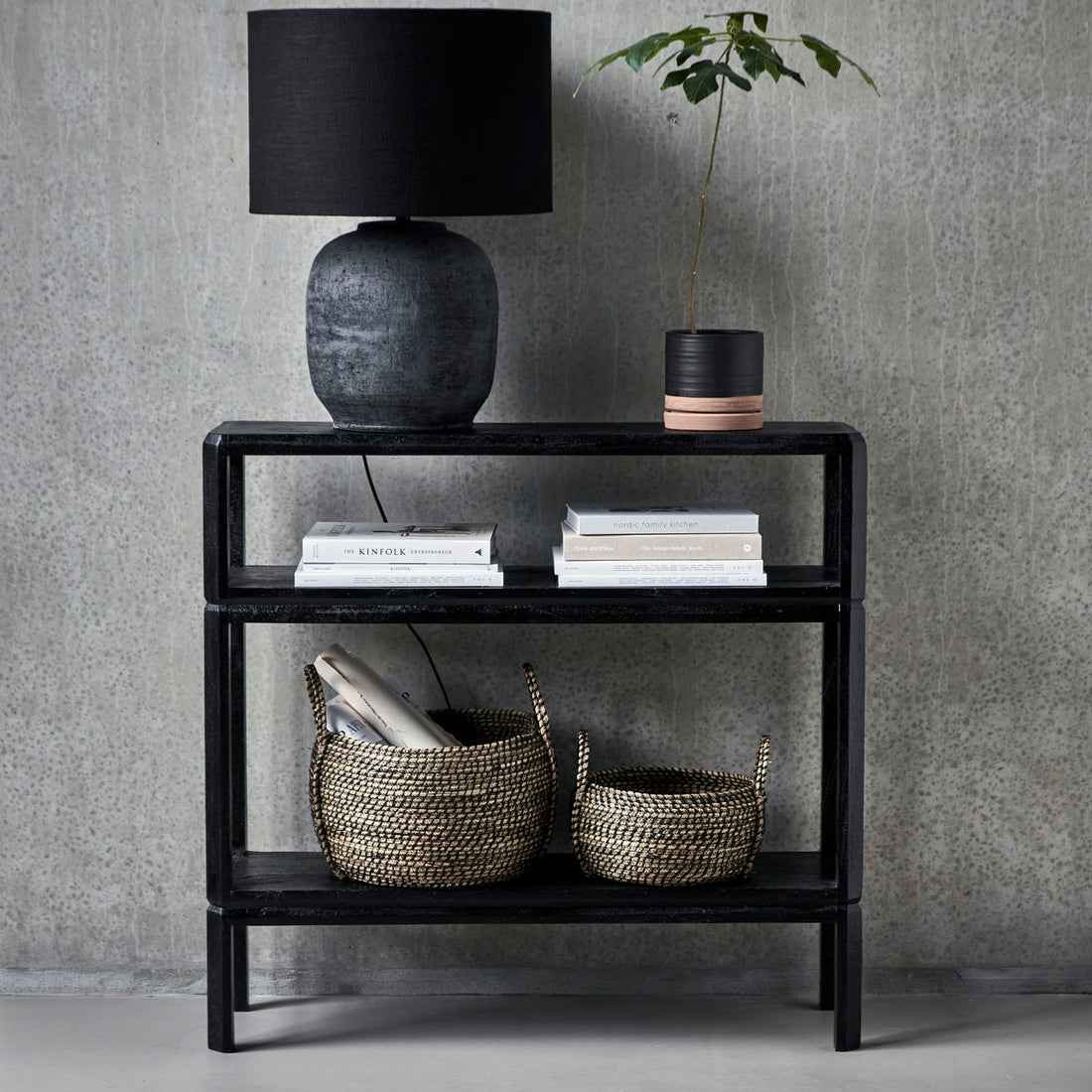 Console table, HDMono, black