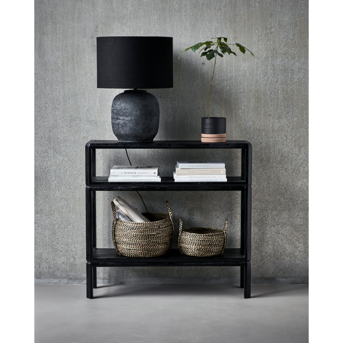 Console table, HDMono, black