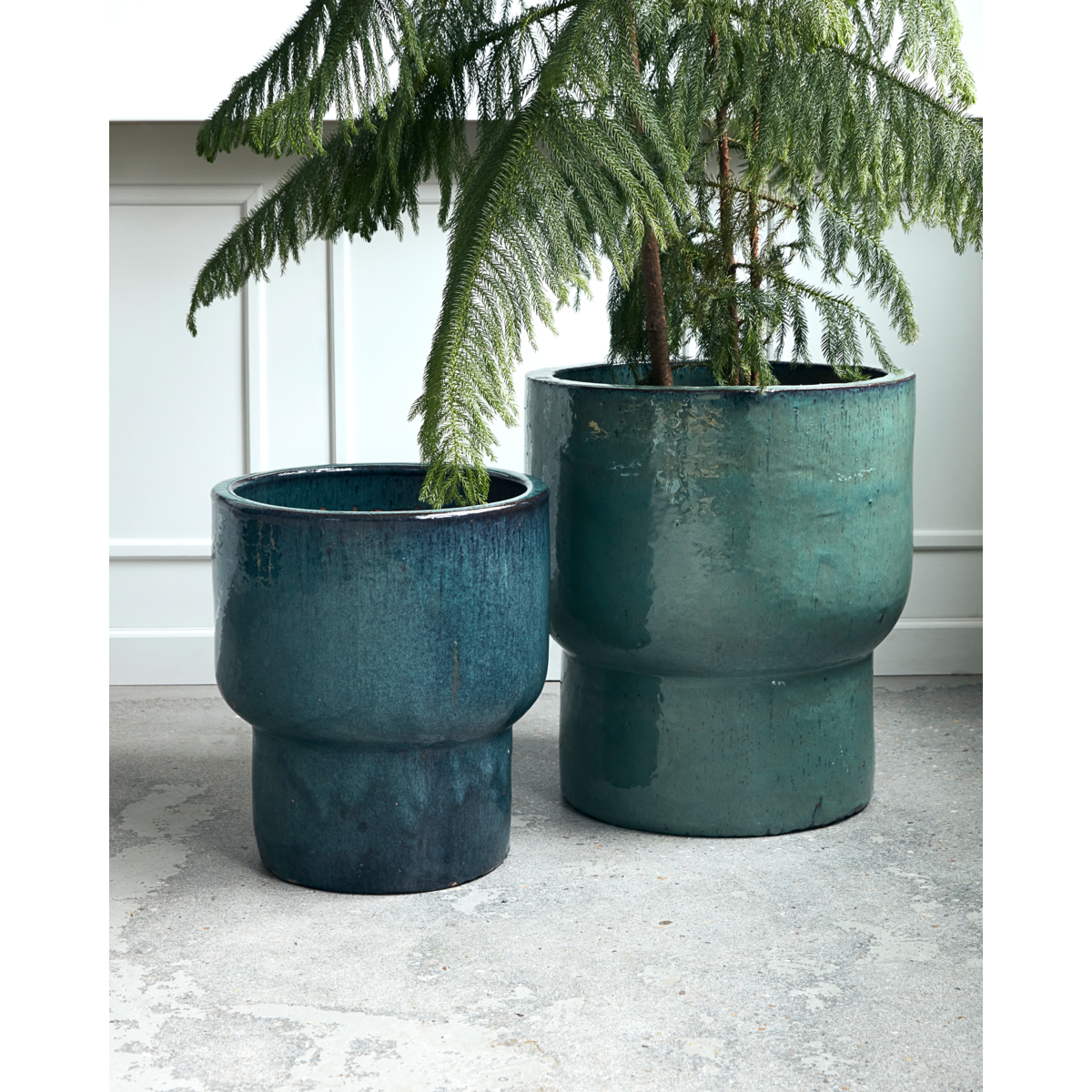 House Doctor herb pot, Terra, Green-H: 55 cm, DIA: 50 cm