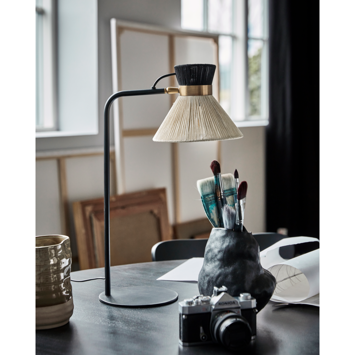 Table lamp, HDCord, black