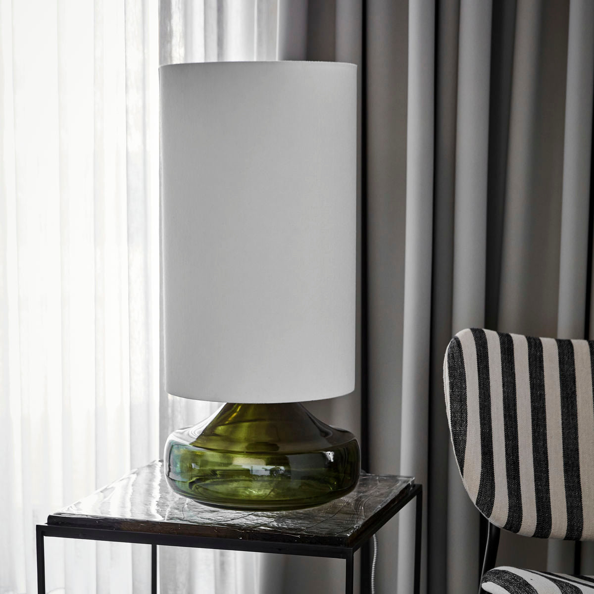 Table lamp, hdmatte, green/white