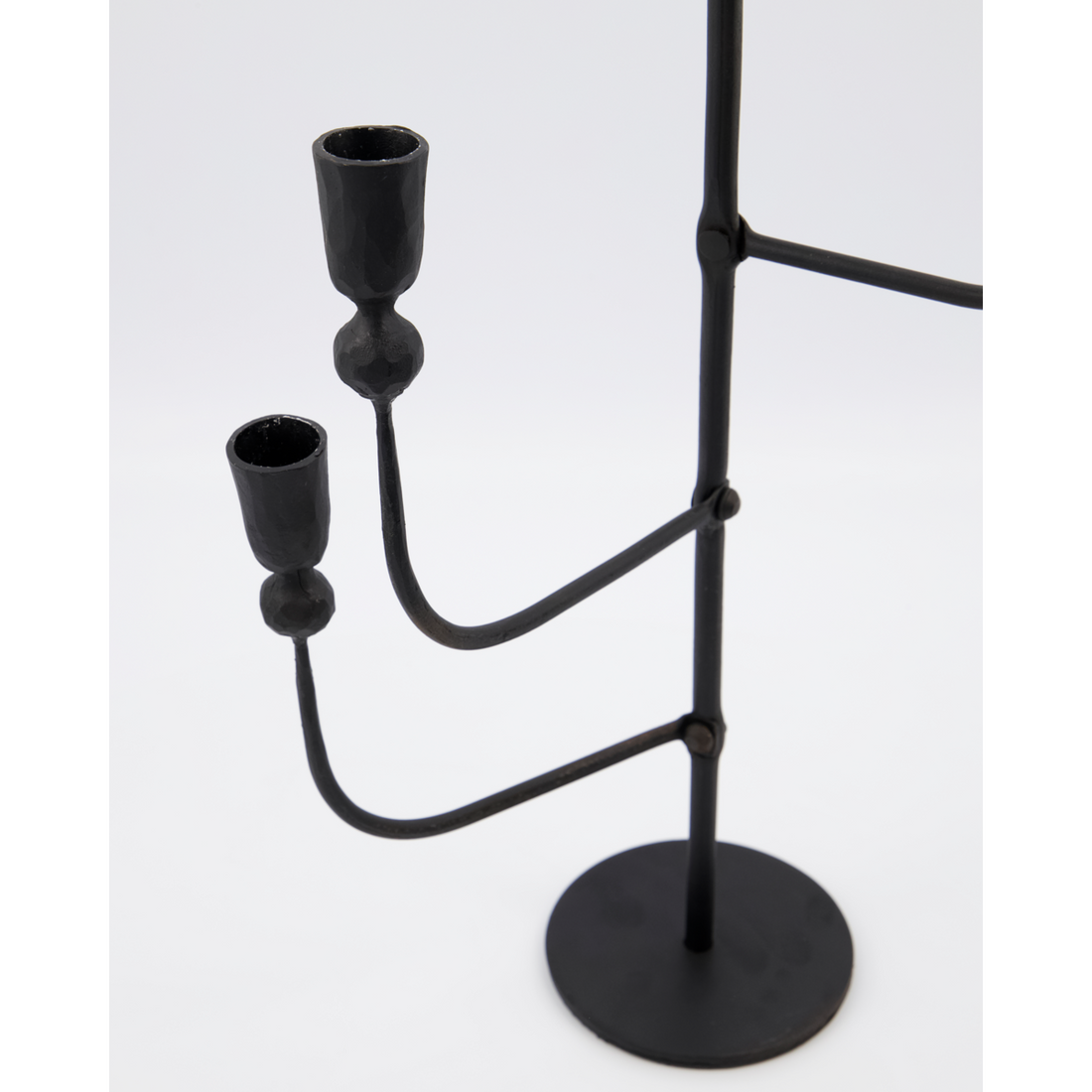 Candlestick with 5 cups, hdira, black