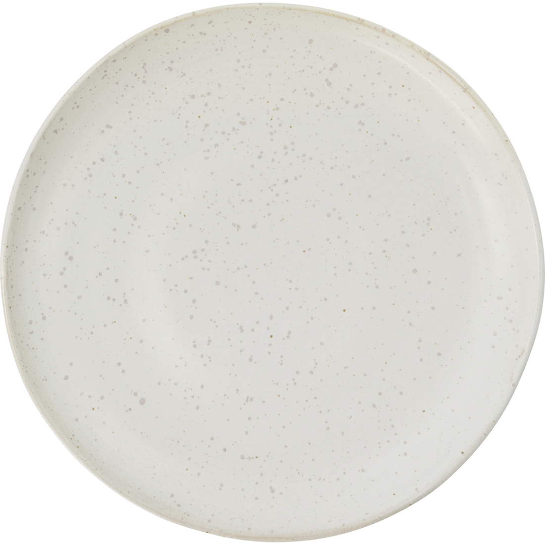 House Doctor - Lunch Plate, Pion, Gray/White - H: 3 cm, DIA: 21.5 cm