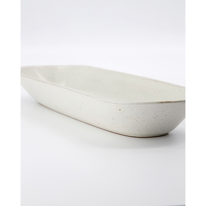 Serving dish, hdpion, gray/white