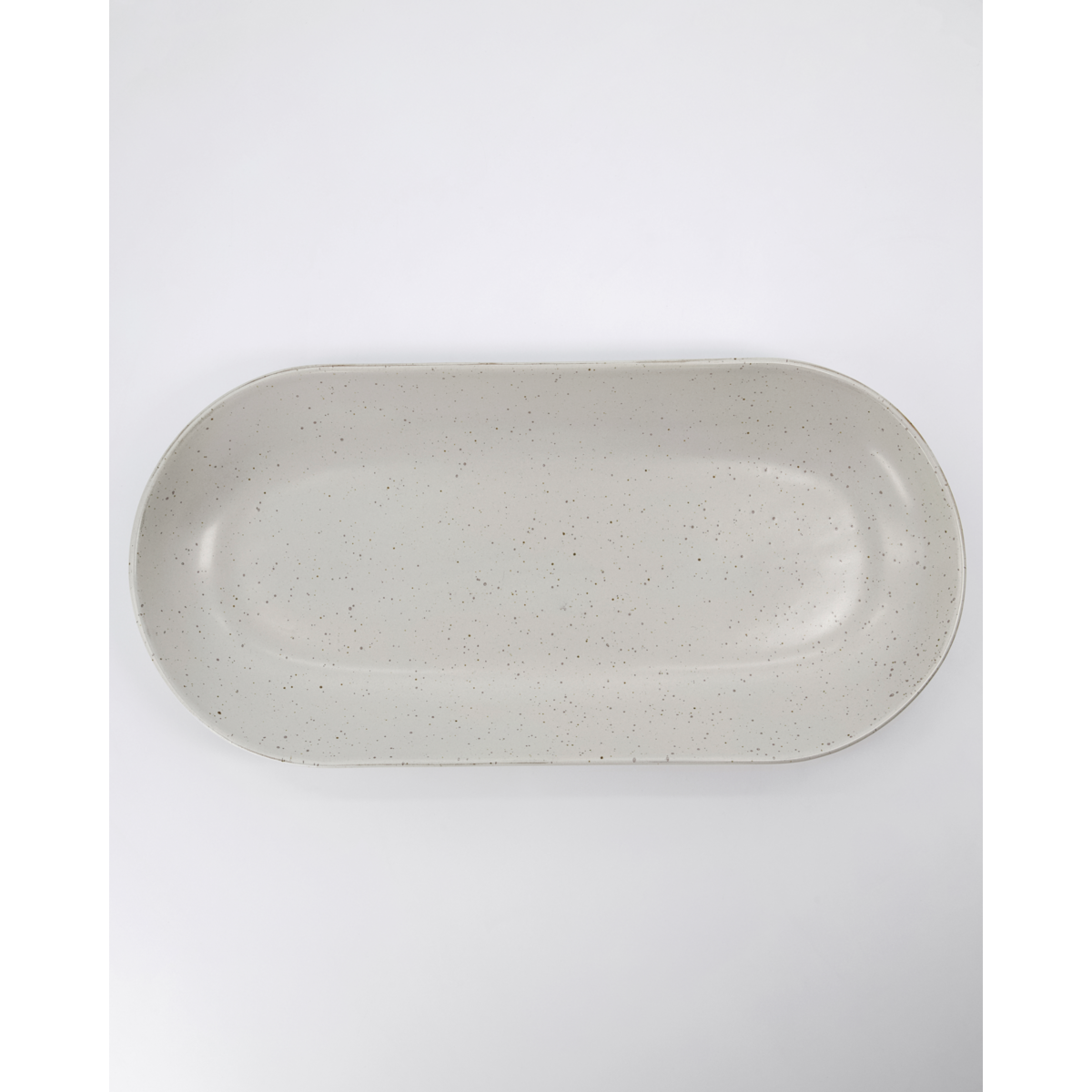 Serving dish, hdpion, gray/white