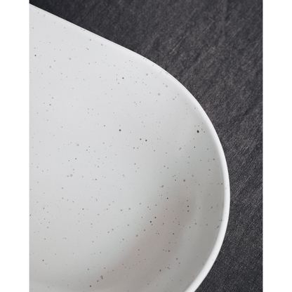 Serving dish, hdpion, gray/white