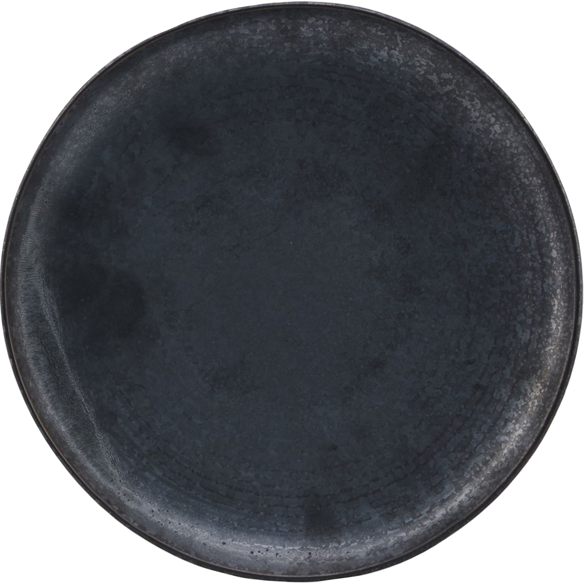 House Doctor - dinner plate, pion, black/brown - h: 3.5 cm, dia: 28.5 cm