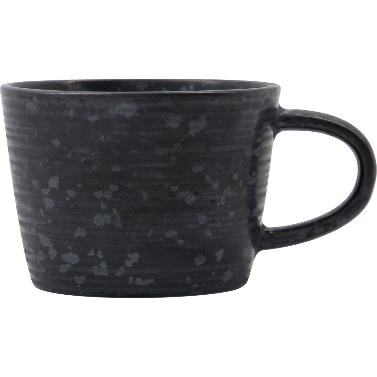 Cup with saucer, hdpion, black; brown