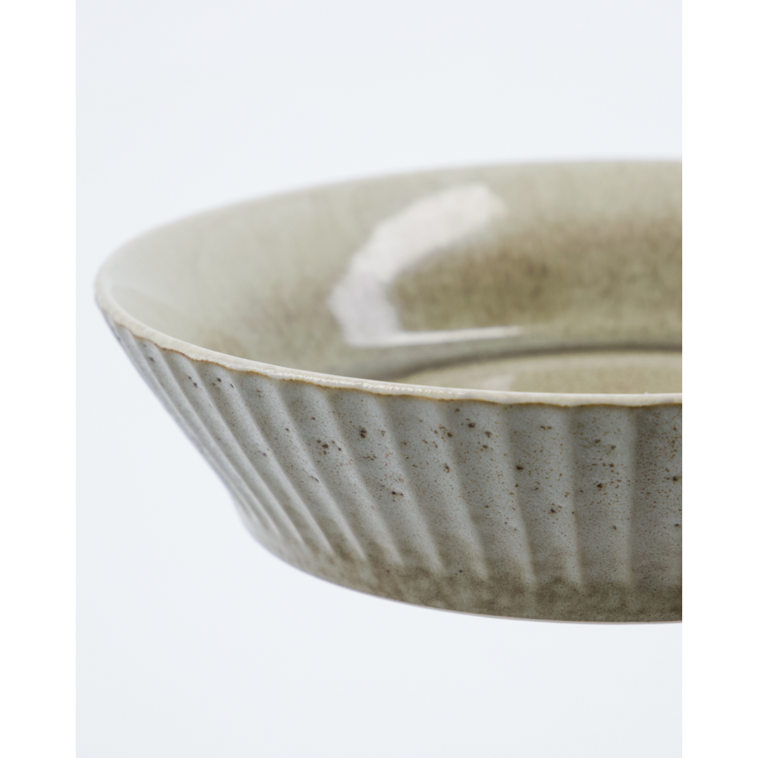 Bowl, HDPleat, gray/brown