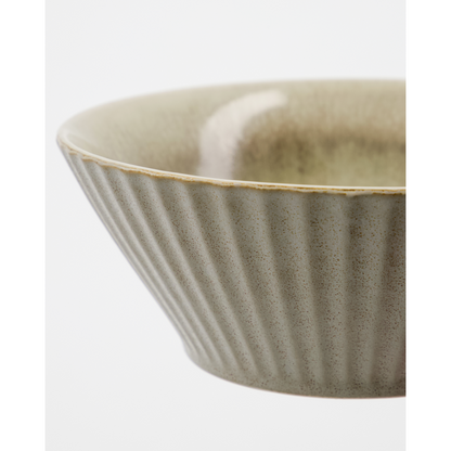 Bowl, HDPleat, gray/brown