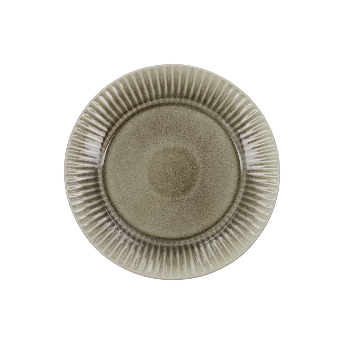 Dinner plate, HDPleat, gray/brown