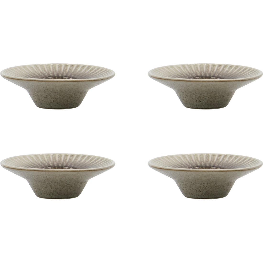 Egg cup, hdpleat, gray/brown