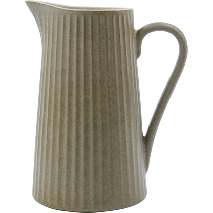 Pitcher, hdpleat, gray/brown