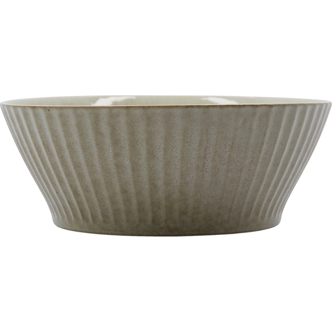 Bowl, HDPleat, gray/brown