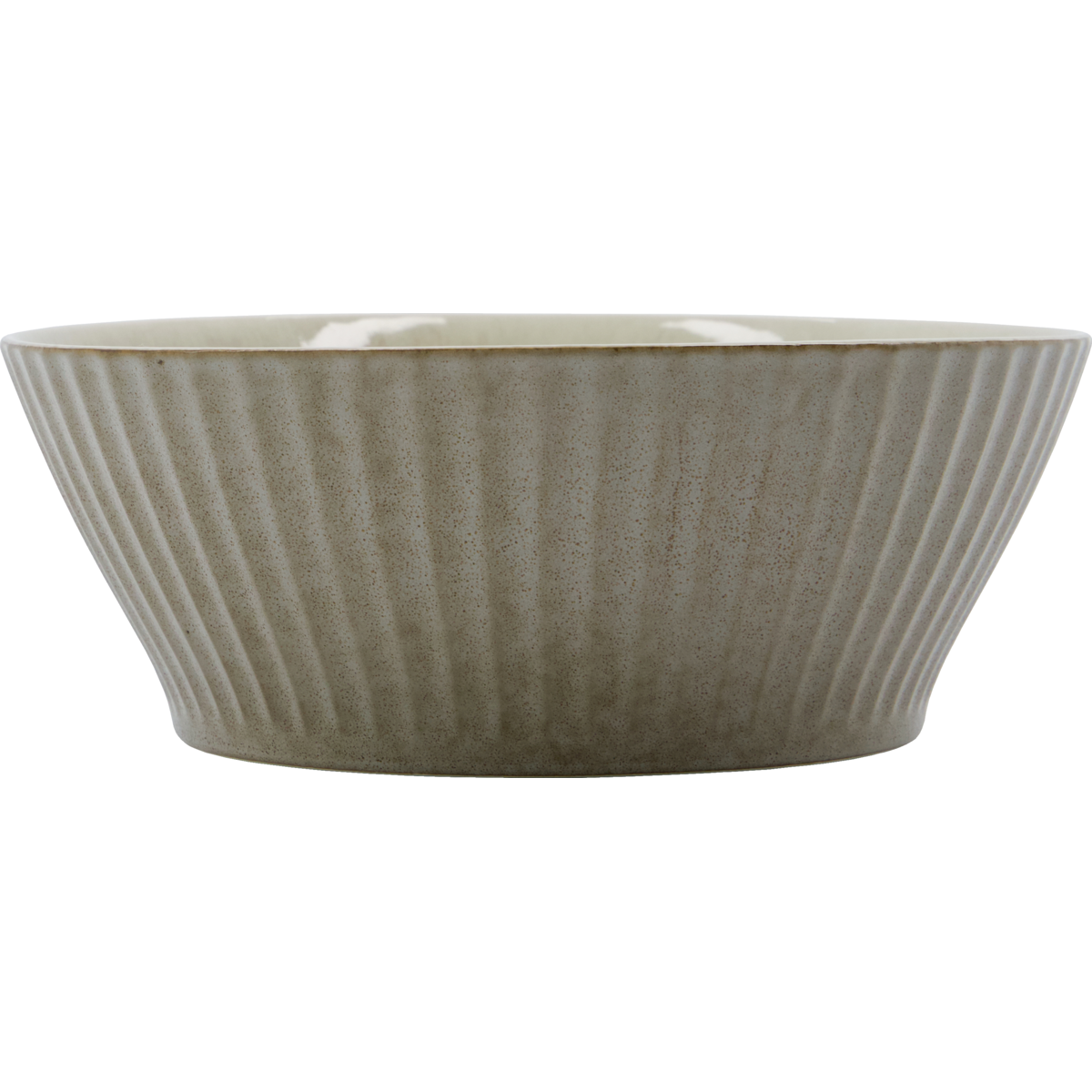 Bowl, HDPleat, gray/brown