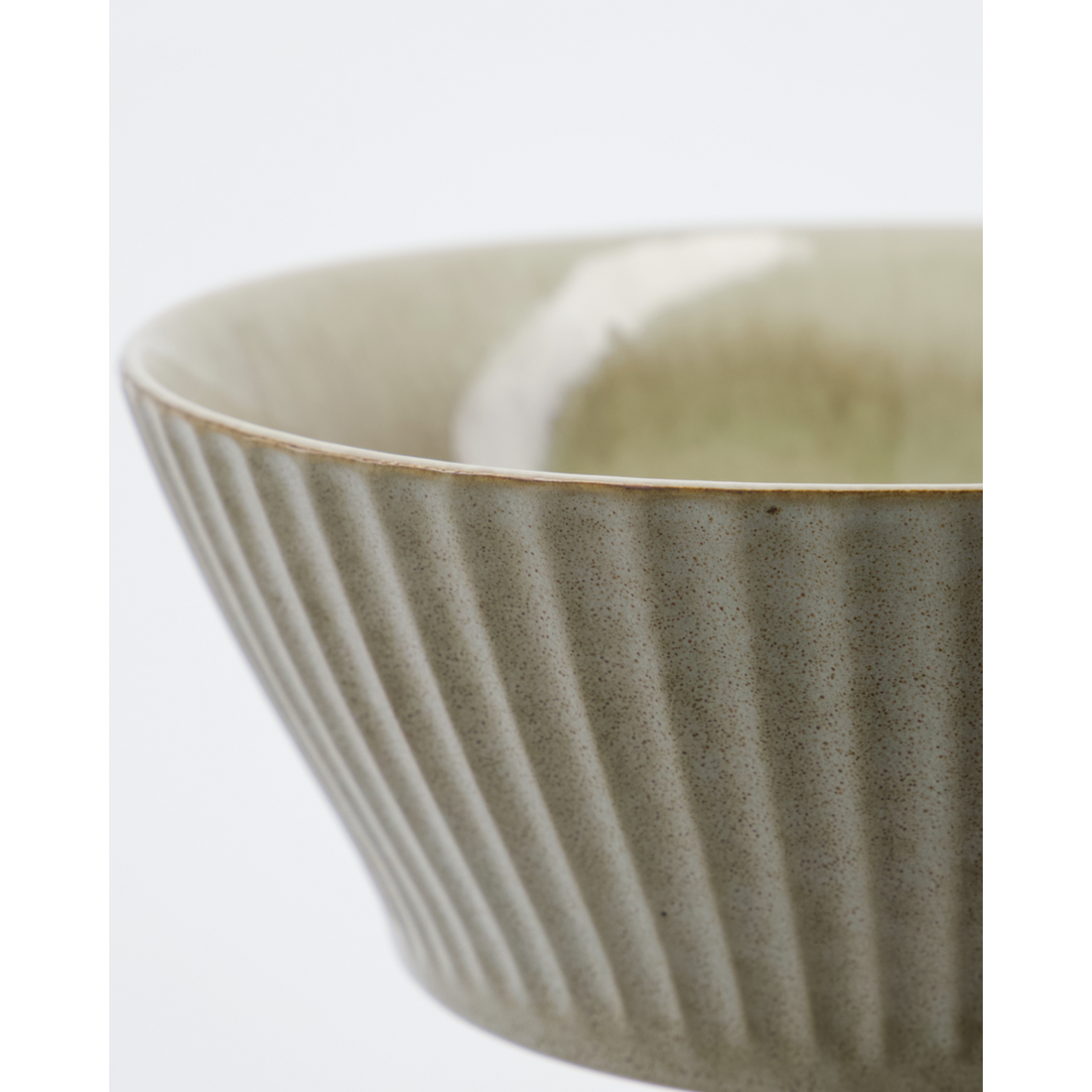 Bowl, HDPleat, gray/brown