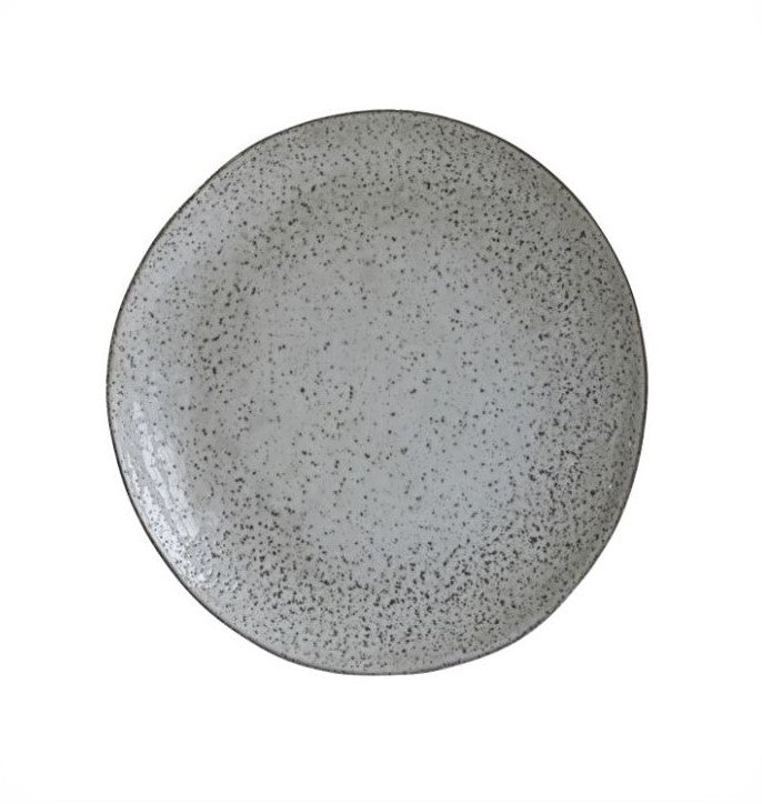 House Doctor - dinner plate, rustic, gray/blue - h: 2.5 cm, dia: 27.5 cm