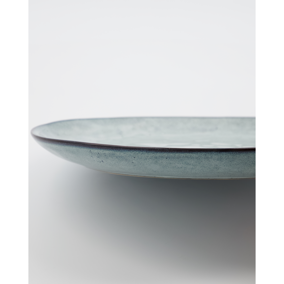 House Doctor - dinner plate, rustic, gray/blue - h: 2.5 cm, dia: 27.5 cm