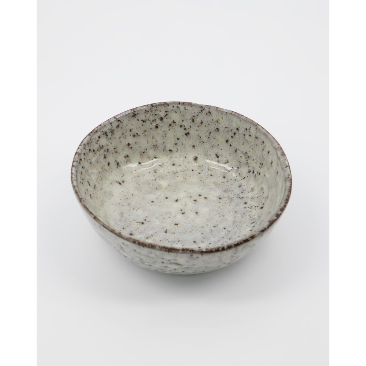 Bowl, hdrustic, gray; blue