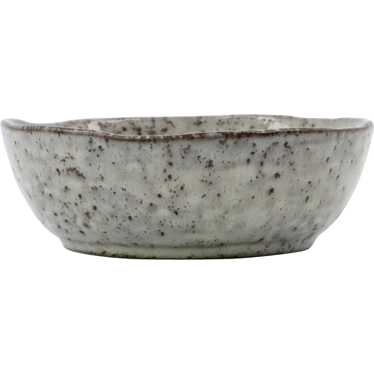 Bowl, hdrustic, gray; blue